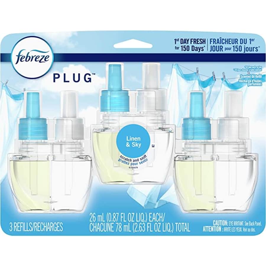 Febreze Plug-In Air Freshener & Odor Eliminator Refill 3-Pack for $13