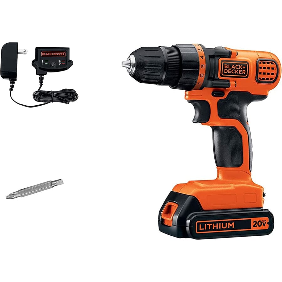 Black+Decker Black + Decker 20V Max Lithium Drill/Driver for $40 Black+Decker Black + Decker 20V Max Lithium Drill/Driver for $40