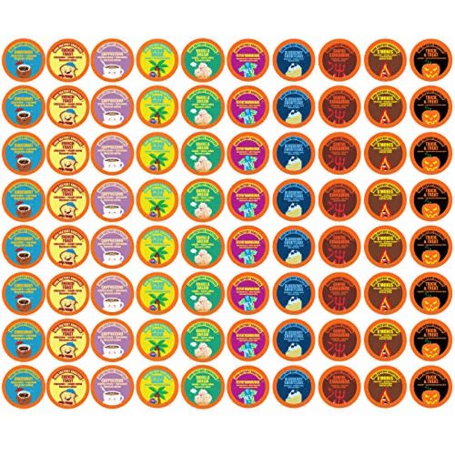 Java Factory Flavored Coffee Pods, Assorted Sampler, Variety Pack, Compatible with 2.0 Keurig K Cup for $35 Java Factory Flavored Coffee Pods, Assorted Sampler, Variety Pack, Compatible with 2.0 Keurig K Cup for $35