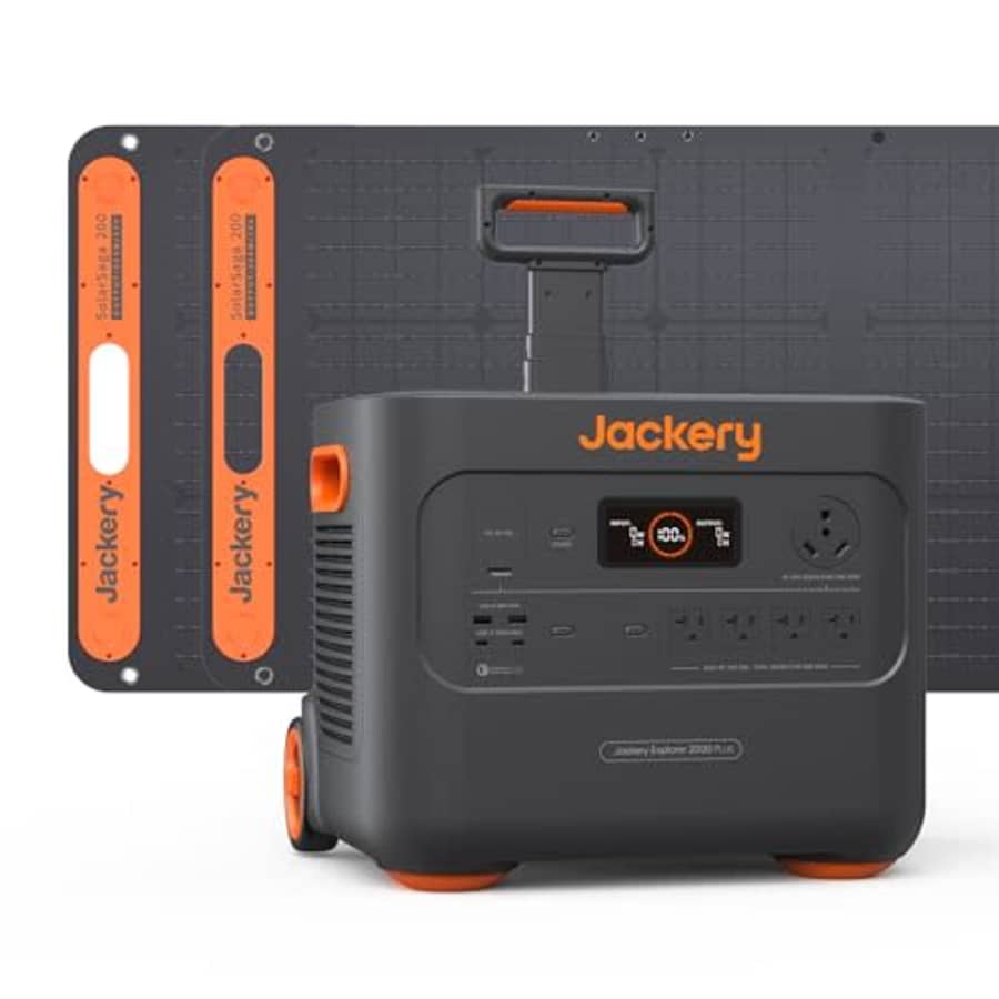 Jackery Solar Generator 2000 Plus 400W, 2042Wh LiFePO4 Battery 3000W Output, Portable Power Station for $1,899 Jackery Solar Generator 2000 Plus 400W, 2042Wh LiFePO4 Battery 3000W Output, Portable Power Station for $1,899