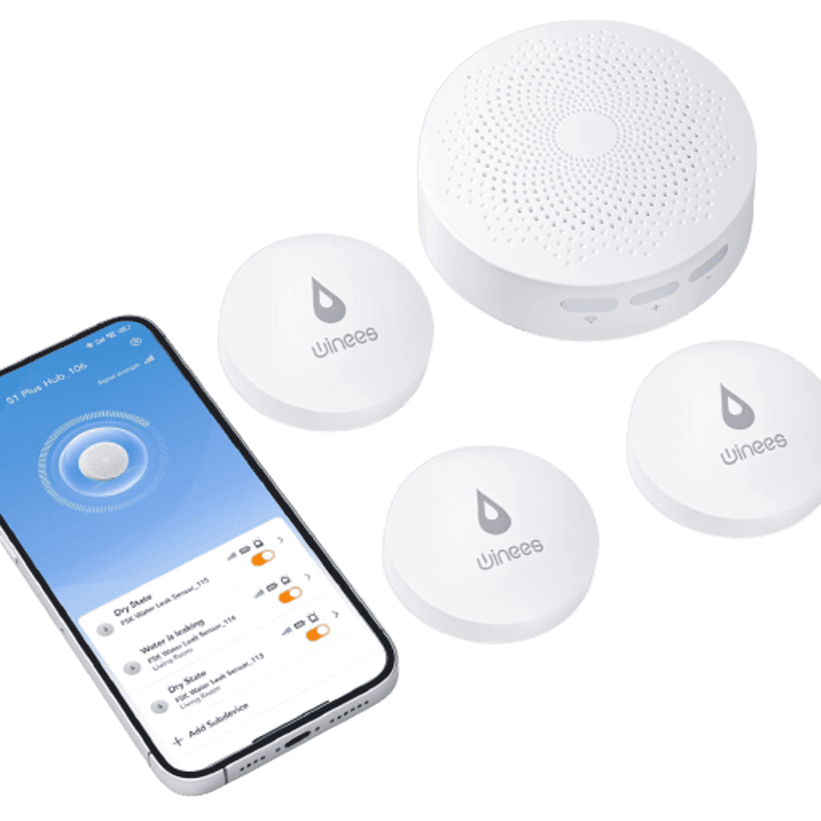 Winees WiFi Water Leak Detector 3-Pack for $60 Winees WiFi Water Leak Detector 3-Pack for $60