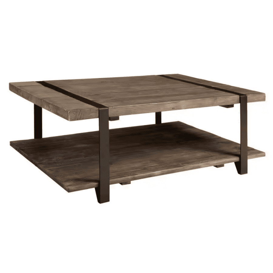 Alaterre Furniture Modesto 48" Rustic Wood Top Coffee Table for $280 Alaterre Furniture Modesto 48" Rustic Wood Top Coffee Table for $280
