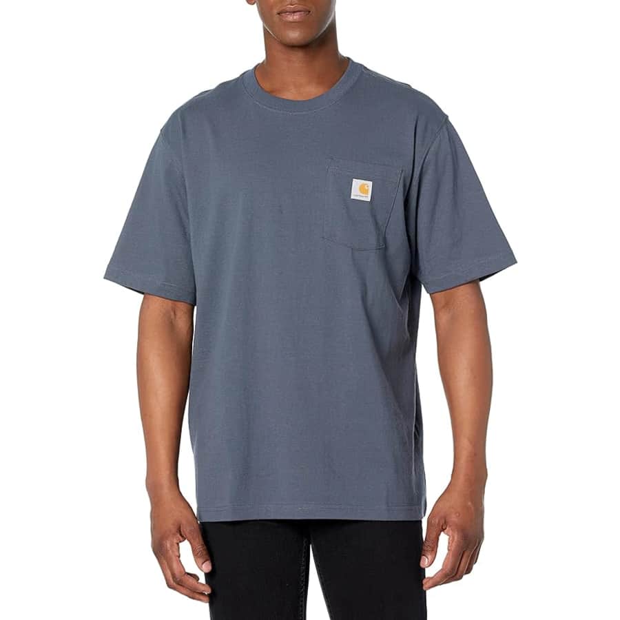 Carhartt Men's Loose Fit Heavyweight Short-Sleeve Pocket T-Shirt for $15 Carhartt Men's Loose Fit Heavyweight Short-Sleeve Pocket T-Shirt for $15
