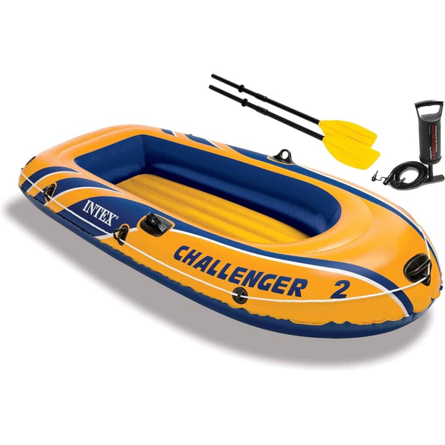 Intex Challenger 2 Inflatable Boat Set for $39 Intex Challenger 2 Inflatable Boat Set for $39