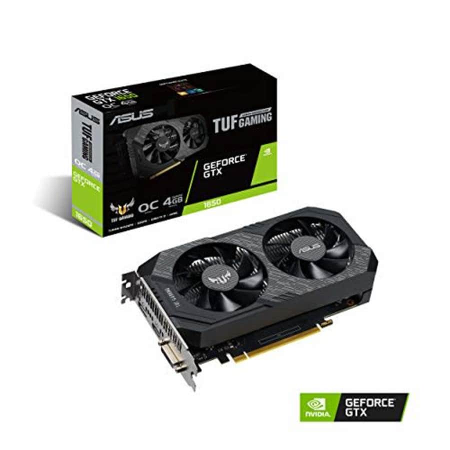 ASUS TUF Gaming NVIDIA GeForce GTX 1650 OC Edition Graphics Card (PCIe 3.0, 4GB GDDR6 Memory, HDMI, for $193