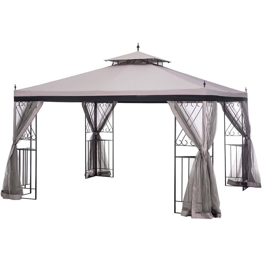 Sunjoy 10x12-Foot Parlay Gazebo with Netting for $293 Sunjoy 10x12-Foot Parlay Gazebo with Netting for $293