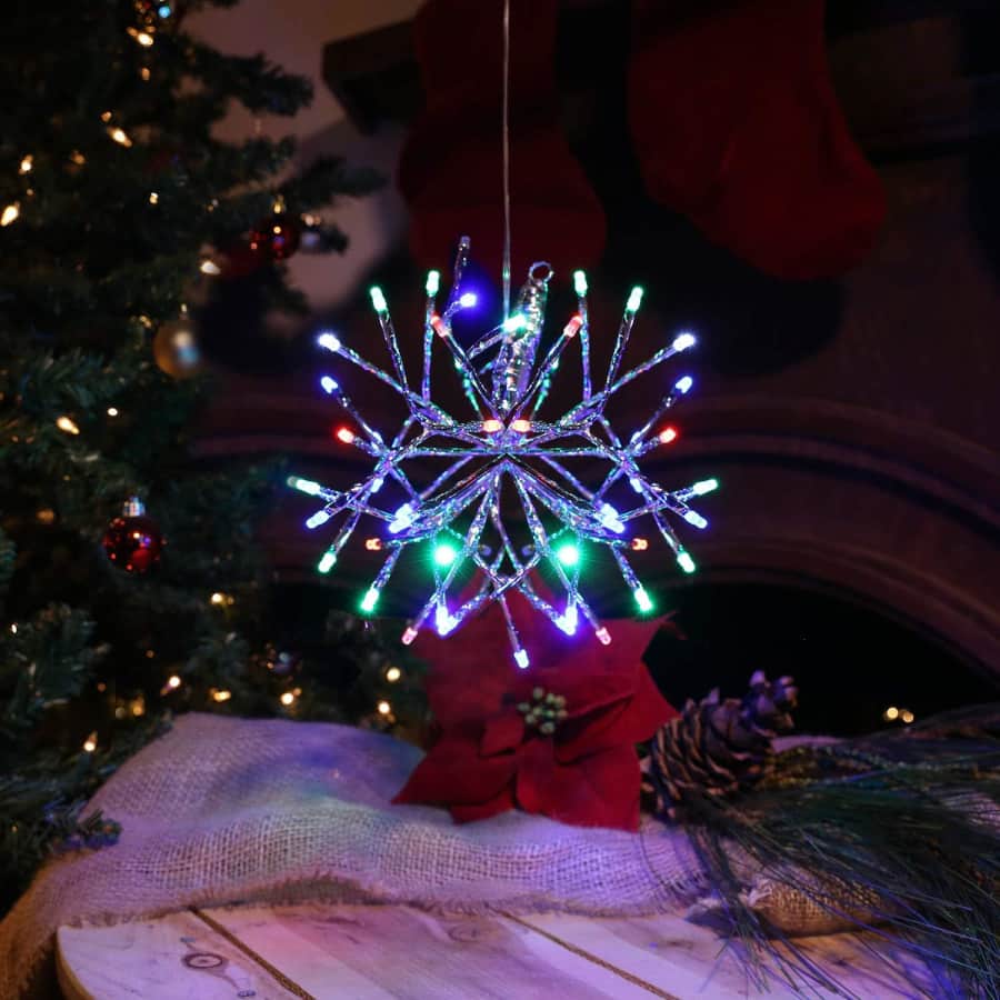 Alpine Corporation 10" Snowflake Ornament for $10