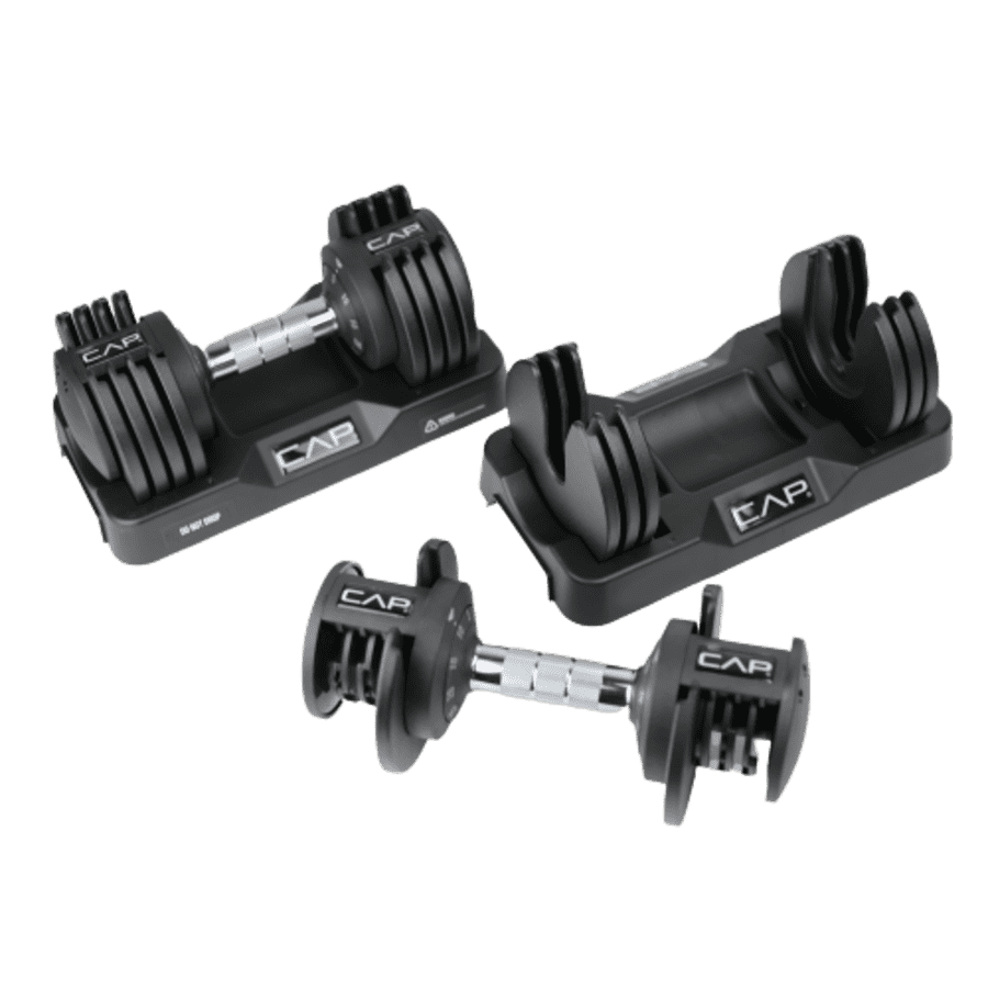 Cap Barbell 50-lb. Adjustable Dumbbell Pair: $90