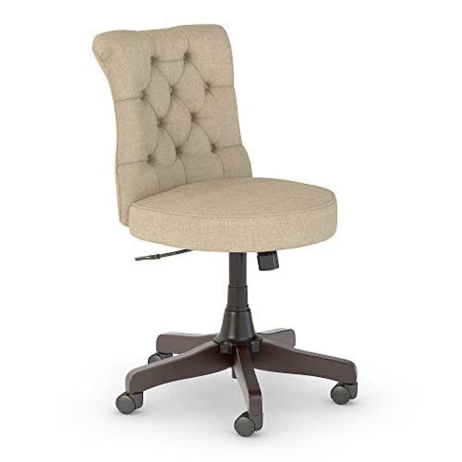 Bush Furniture Bush Business Furniture Arden Lane Mid Back Tufted Office Chair, Tan Fabric for $149