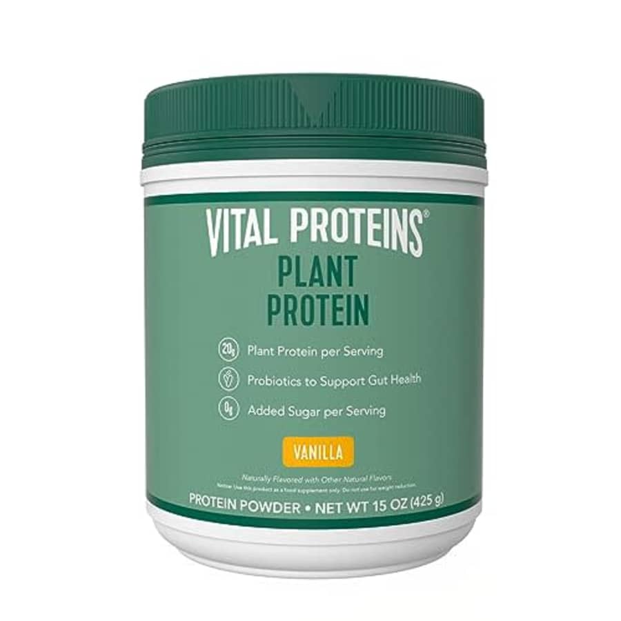 Vital Proteins Vegan Protein Powder 20g Plant Based Protein with Chickpea 1B CFU Probiotic for Gut for $24