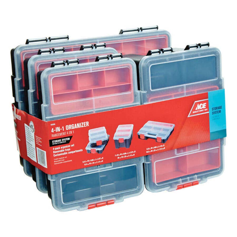 Ace 4-Piece Storage Organizer Set w/ Removable Trays for $22 for members