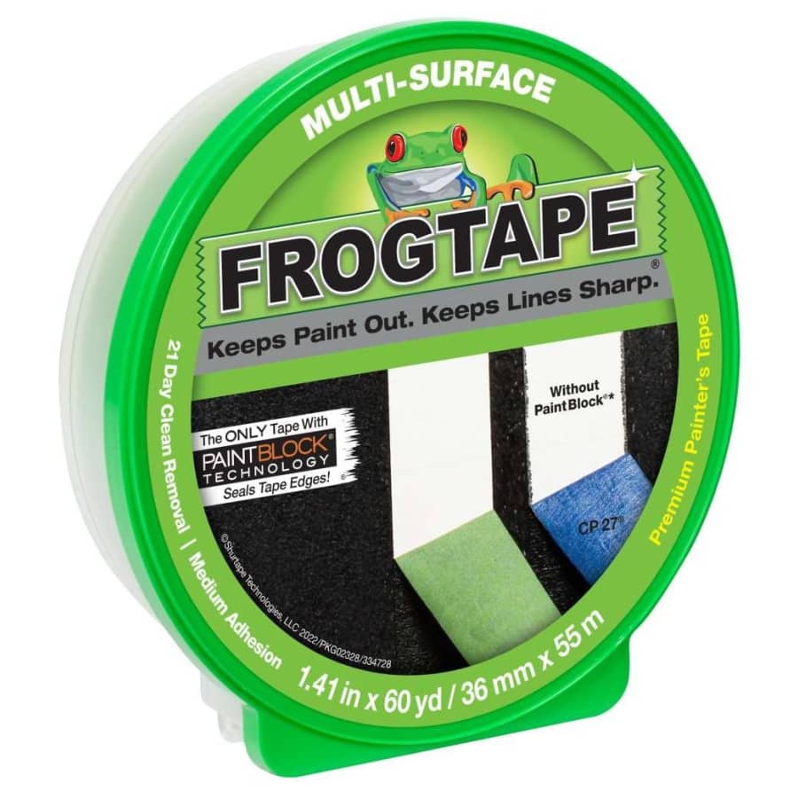 FrogTape 1.41" x 60-Yd. Multi-Surface Painter's Tape for $5 FrogTape 1.41" x 60-Yd. Multi-Surface Painter's Tape for $5