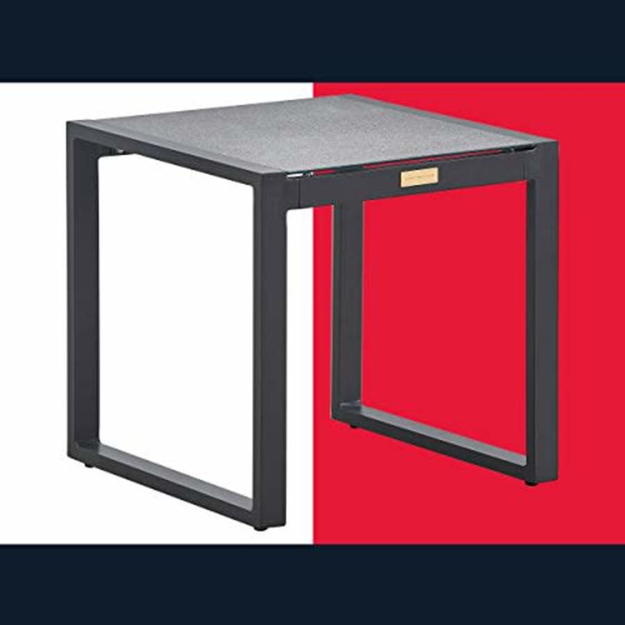 Tommy Hilfiger Hampton Modern White Mesh Outdoor Patio Furniture Collection Gunmetal Frame, Side for $68 Tommy Hilfiger Hampton Modern White Mesh Outdoor Patio Furniture Collection Gunmetal Frame, Side for $68