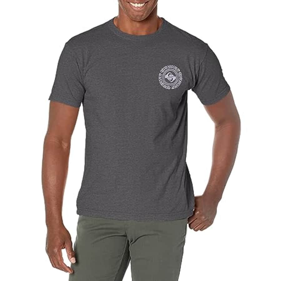Quiksilver Men's Full Circle Mod Tee Shirt, Charcoal Heather 233 for $19 Quiksilver Men's Full Circle Mod Tee Shirt, Charcoal Heather 233 for $19