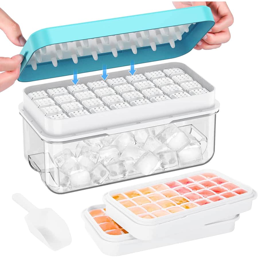 2-Tier Ice Cube Tray with Lid and Bin for $19