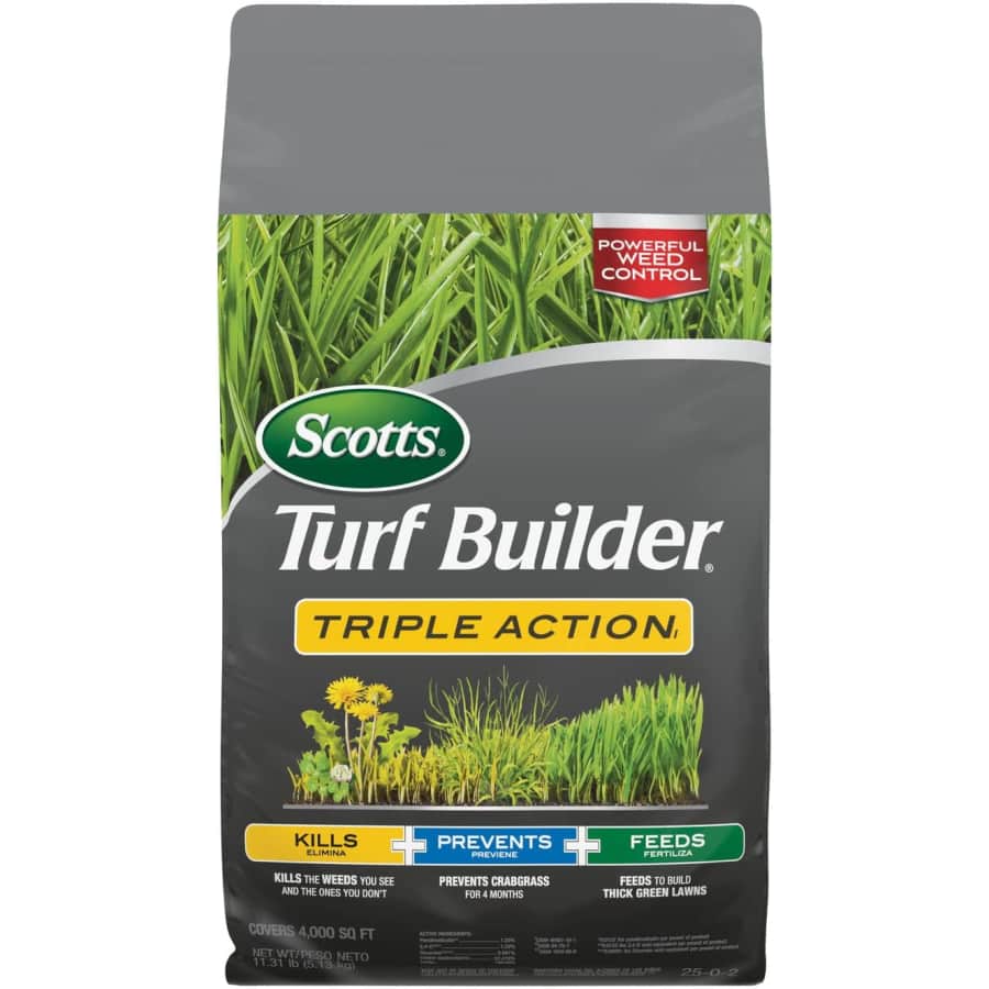 Scotts Turf Builder Triple Action 11.3 lb Bag for $28