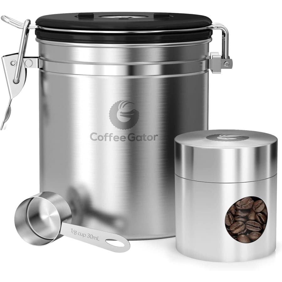 Coffee Gator 22-oz. Stainless Steel Coffee Canister for $9 Coffee Gator 22-oz. Stainless Steel Coffee Canister for $9
