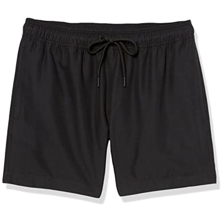 Amazon Essentials Men's 32 Board Shorts, Black, 32 for $24