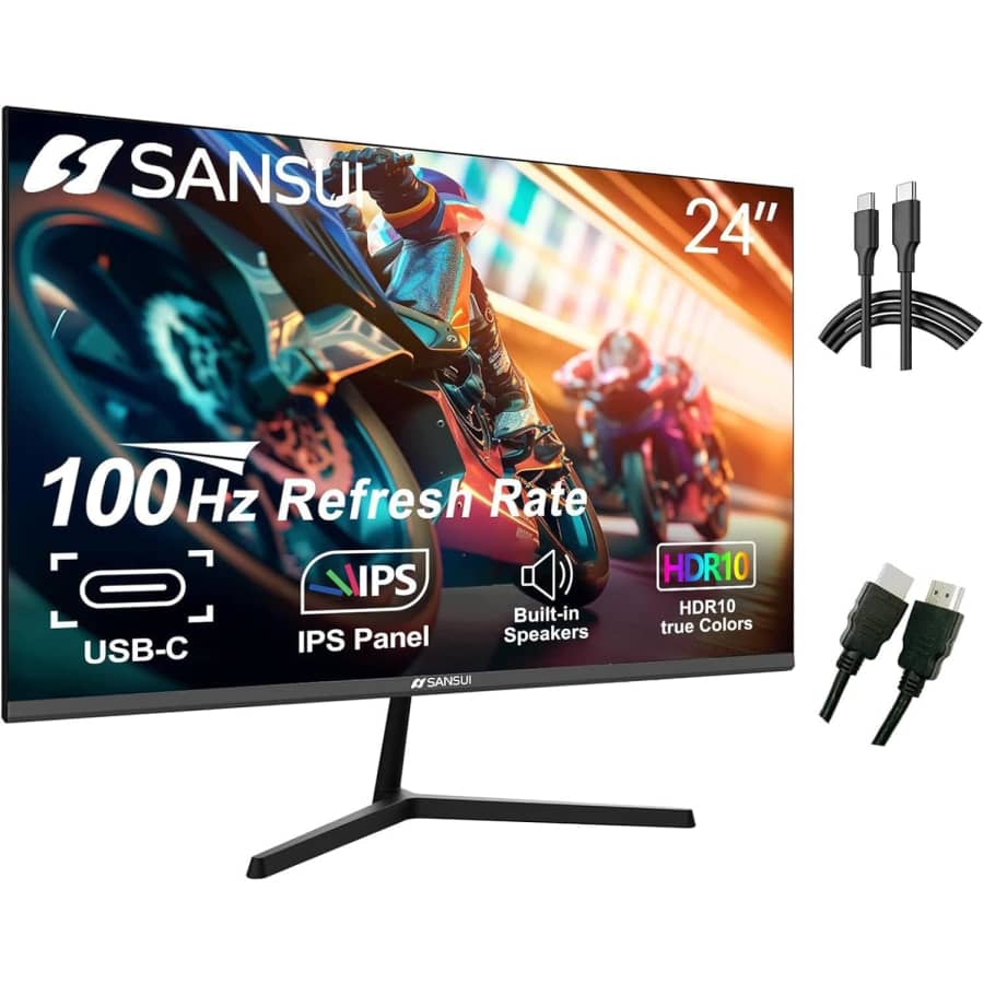 Sansui 24" 1080p HDR IPS 100Hz Monitor for $70