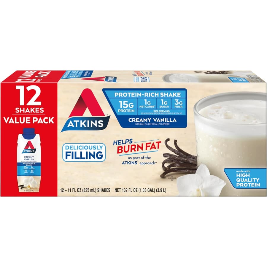Atkins Protein-Rich Shake 12-Pack for $13 via Sub & Save Atkins Protein-Rich Shake 12-Pack for $13 via Sub & Save