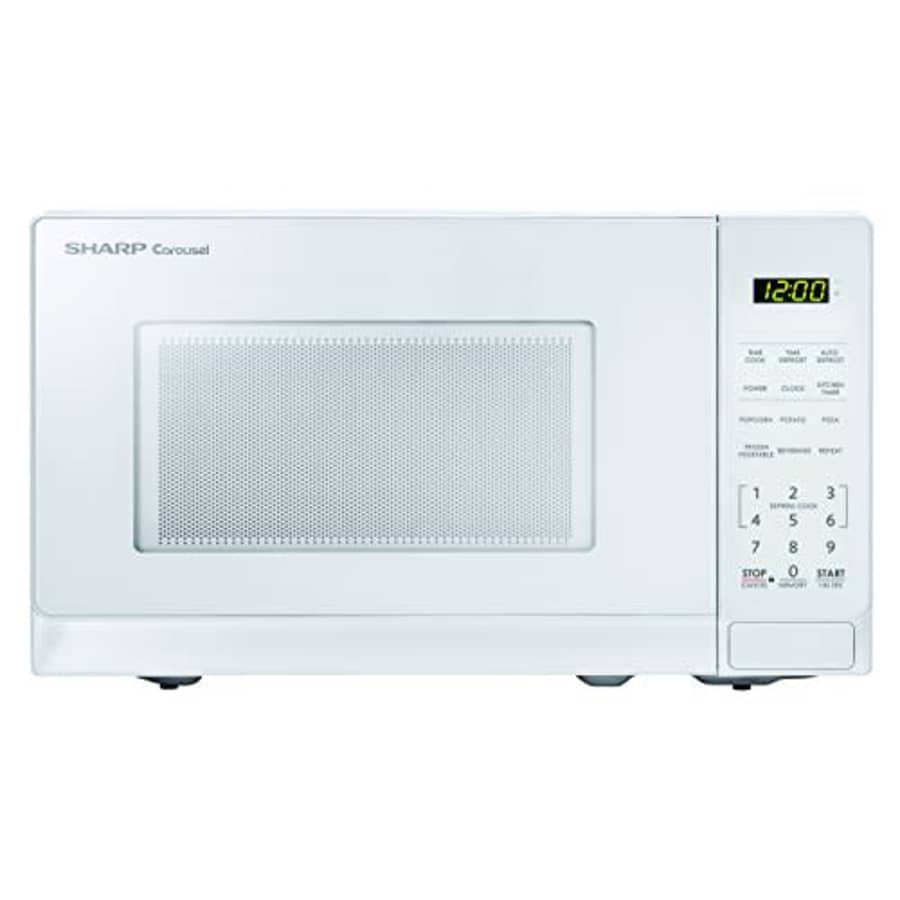 Sharp Microwaves ZSMC0710BW Sharp 700W Countertop Microwave Oven, 0.7 Cubic Foot, White for $120