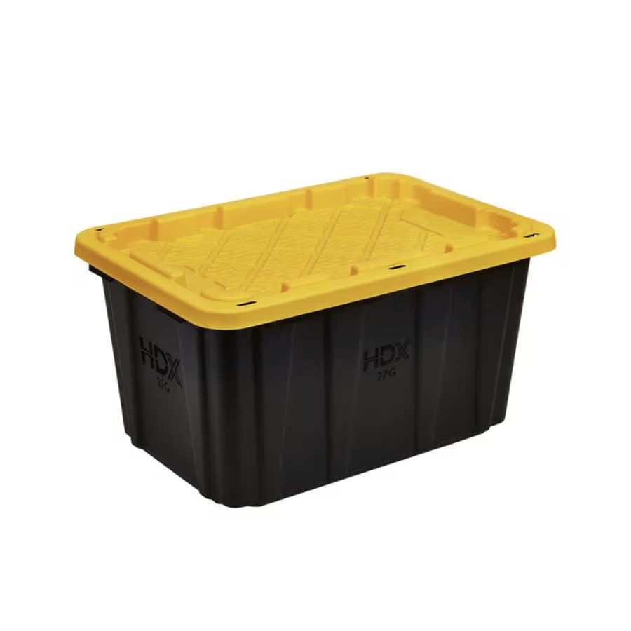 HDX 27-Gallon Tough Storage Tote: $6.97