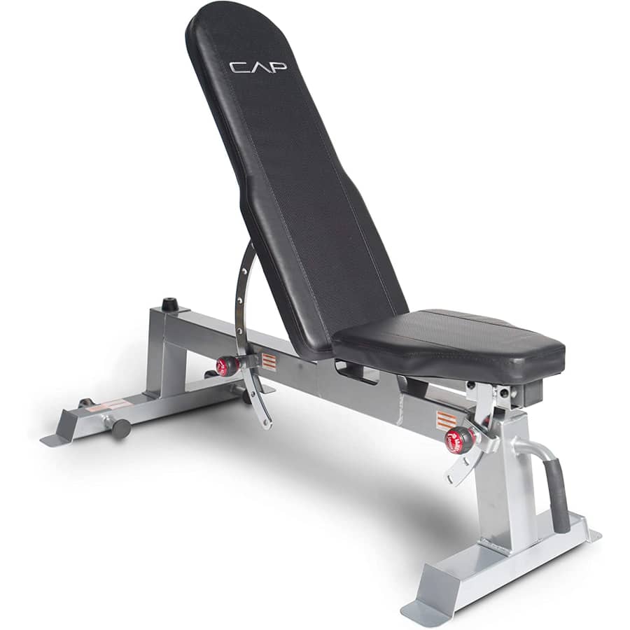 Cap Barbell Deluxe Utility Weight Bench for $150