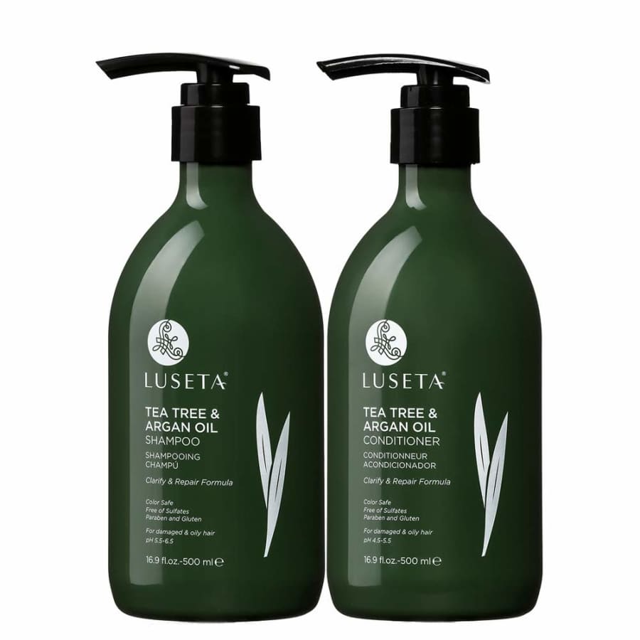 Luseta Tea Tree & Argan Oil 16.9-oz. Shampoo & Conditioner Set for $24
