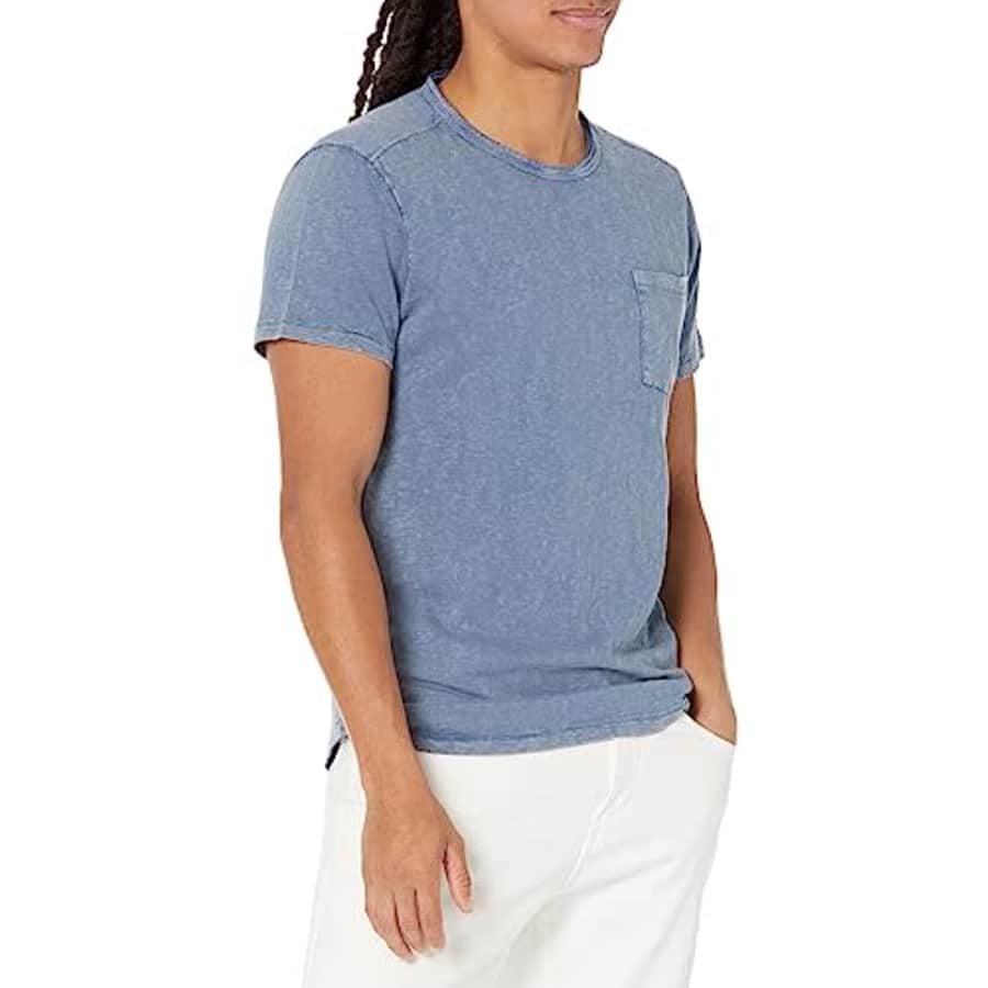 John Varvatos Men's Cooper Short Sleeve Crew Neck Tee Shirt, Dutch Blue for $19 John Varvatos Men's Cooper Short Sleeve Crew Neck Tee Shirt, Dutch Blue for $19