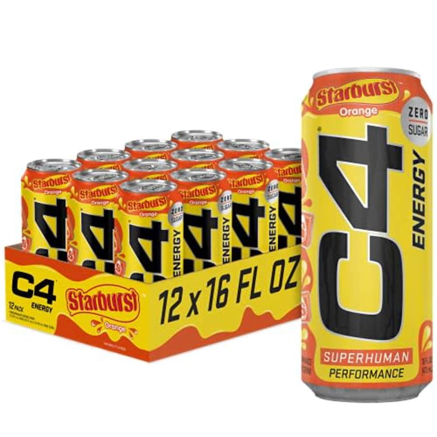 Cellucor C4 Energy Drink, Starburst Orange, Carbonated Sugar Free Pre Workout Performance Drink for $28