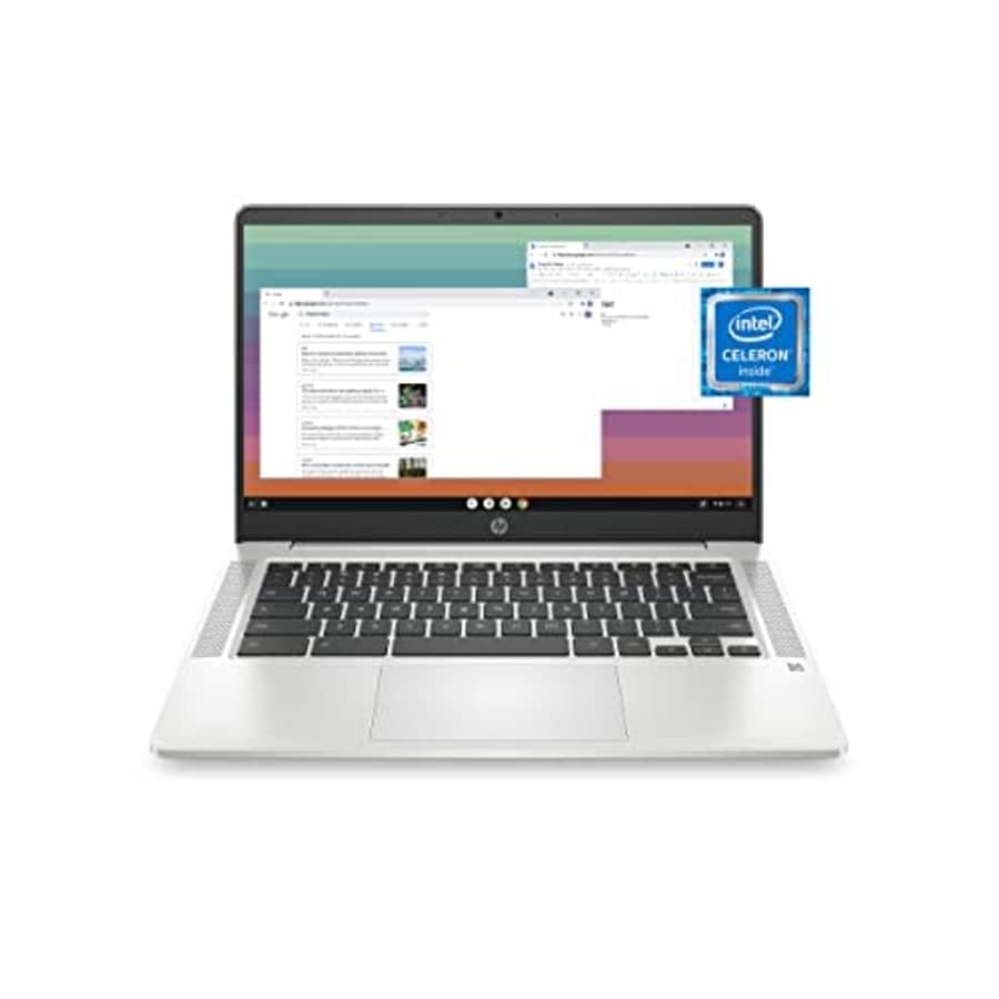 HP Chromebook 14 Laptop, Intel Celeron N4120, 4 GB RAM, 64 GB eMMC, 14" HD Display, Chrome OS, Thin for $259