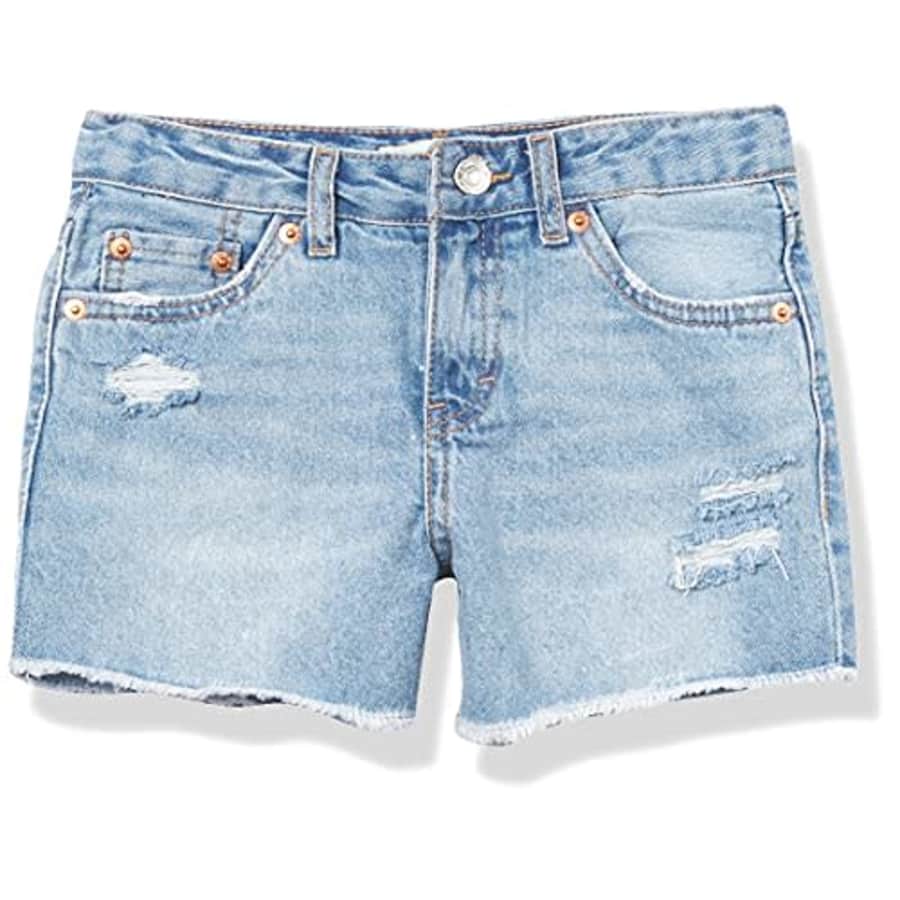 Levi's Girls' Girlfriend Fit Denim Shorty Shorts, Newport Beach, 5 for $15 Levi's Girls' Girlfriend Fit Denim Shorty Shorts, Newport Beach, 5 for $15