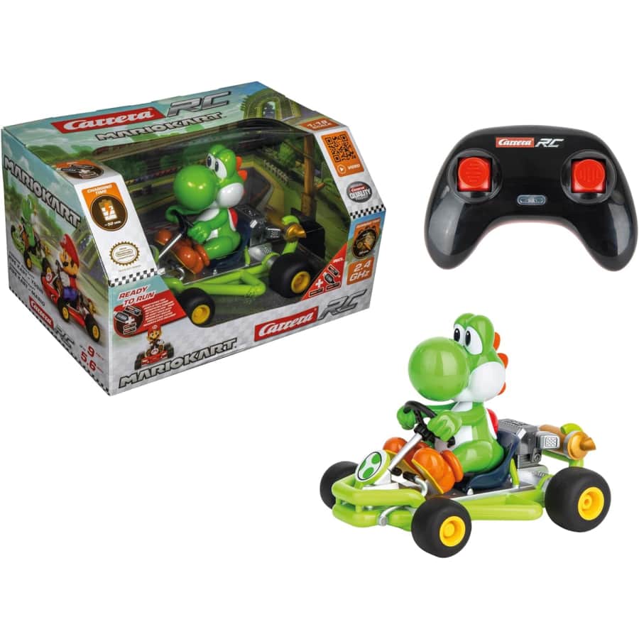 Carrera RC Mario Kart Pipe Kart Yoshi I for $45 Carrera RC Mario Kart Pipe Kart Yoshi I for $45