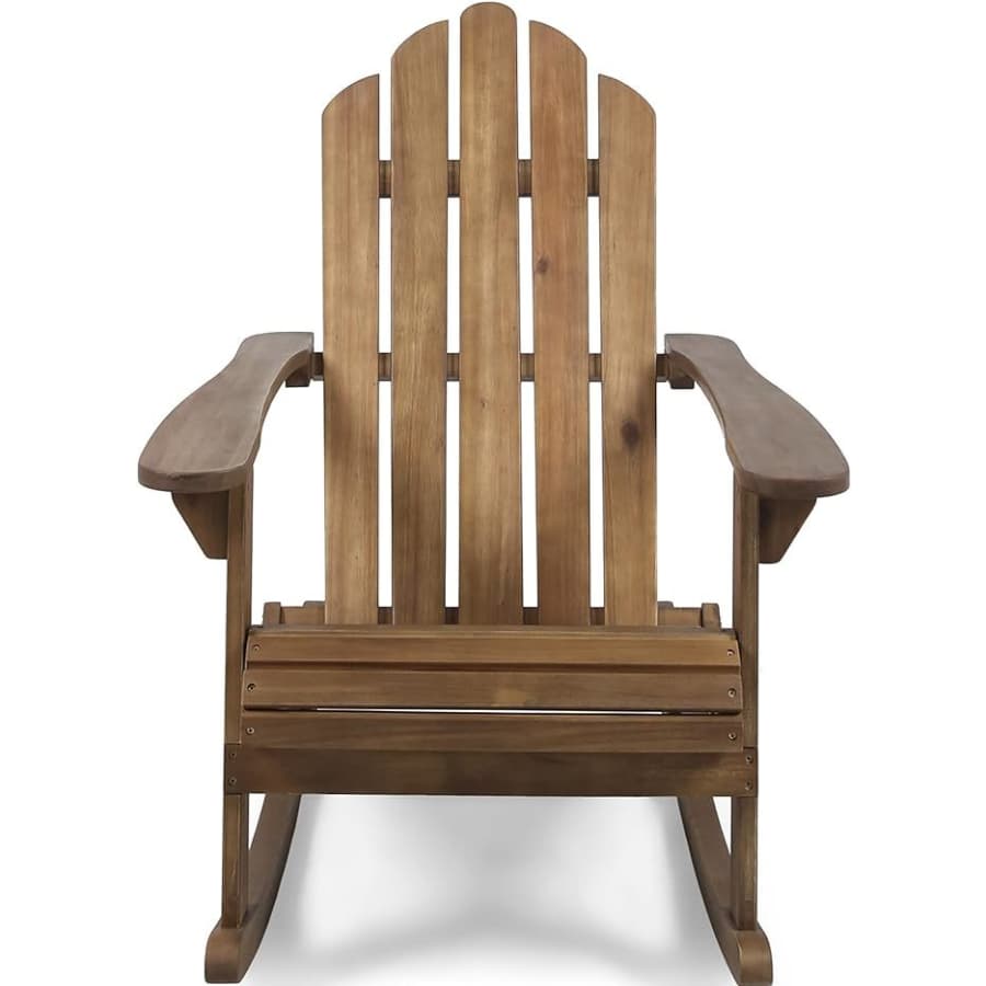 Christopher Knight Home Cara Outdoor Acacia Adirondack Rocking Chair for $87 Christopher Knight Home Cara Outdoor Acacia Adirondack Rocking Chair for $87