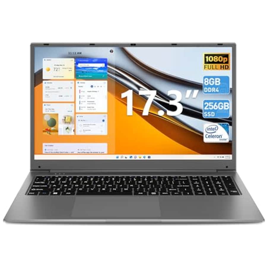 SGIN Celeron J4105 17.3" Laptop for $205