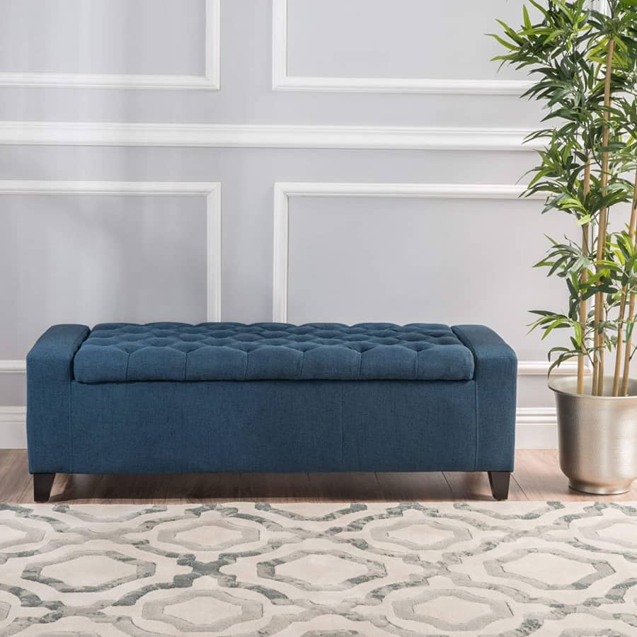 Christopher Knight Home Hikaru Storage Ottoman for $140 Christopher Knight Home Hikaru Storage Ottoman for $140