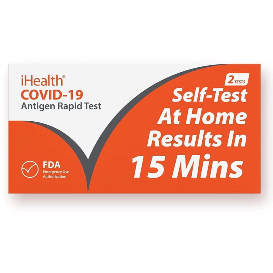 iHealth COVID-19 Antigen Rapid Test 2-Pack for $16