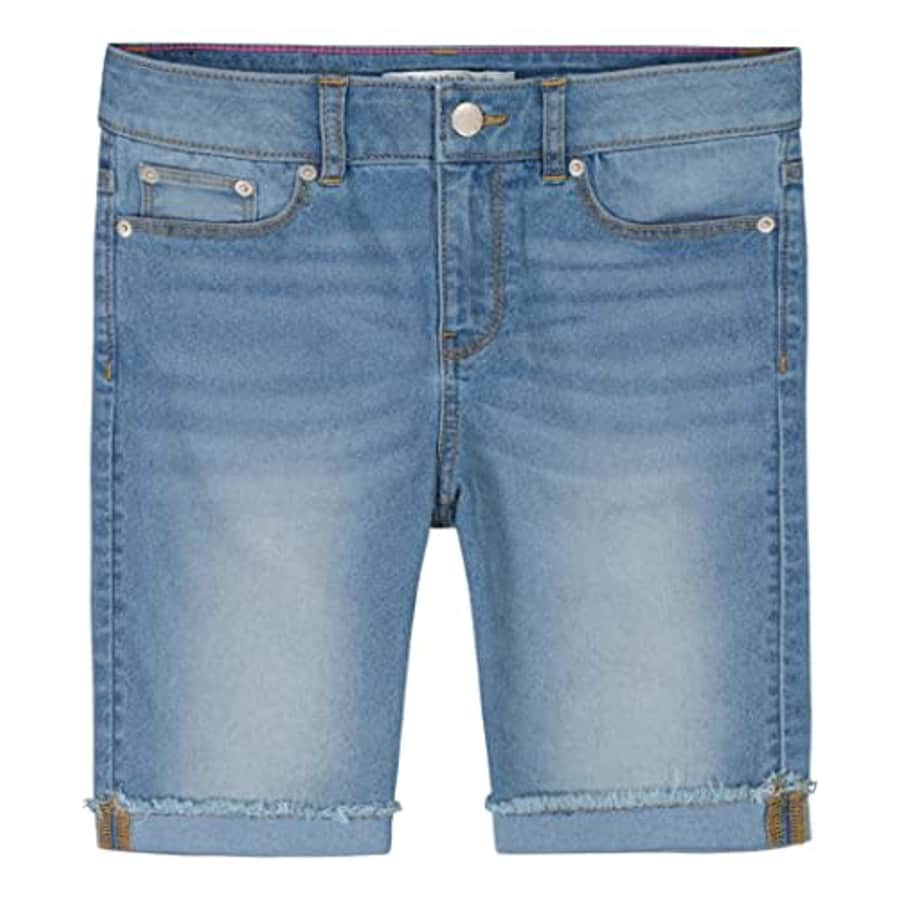 Calvin Klein Girls' Skinny Fit Stretch Denim Bermuda Shorts, Laguna/Cut Off, 8 for $20 Calvin Klein Girls' Skinny Fit Stretch Denim Bermuda Shorts, Laguna/Cut Off, 8 for $20