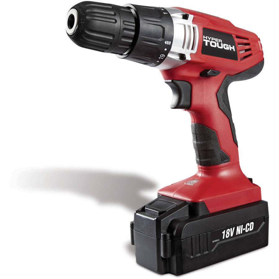 Hyper Tough 18V Ni-Cad Cordless Drill for $17 Hyper Tough 18V Ni-Cad Cordless Drill for $17