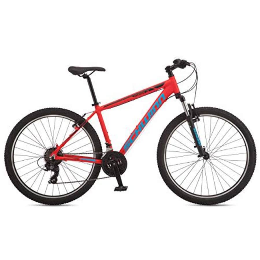 Schwinn Mesa 3 Adult Mountain Bike, 21 speeds, 27.5-inch Wheels, Large Aluminum Frame, Red for $348