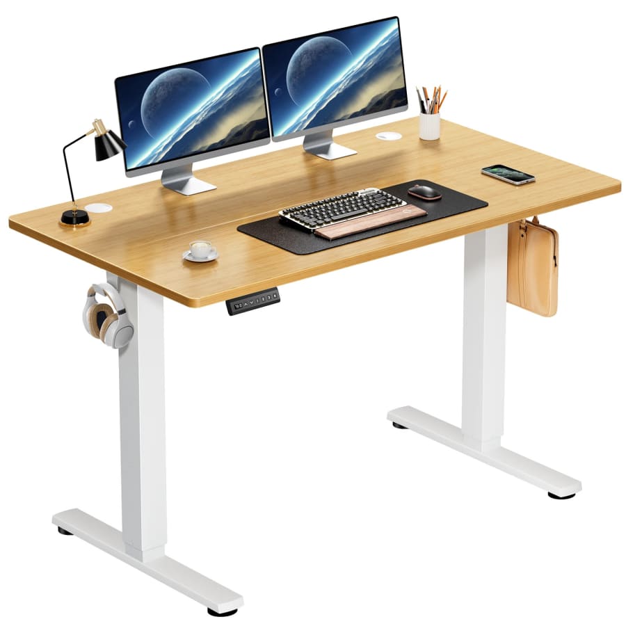 JHK 40x24" Electric Sit Stand Computer Desk for $72 JHK 40x24" Electric Sit Stand Computer Desk for $72