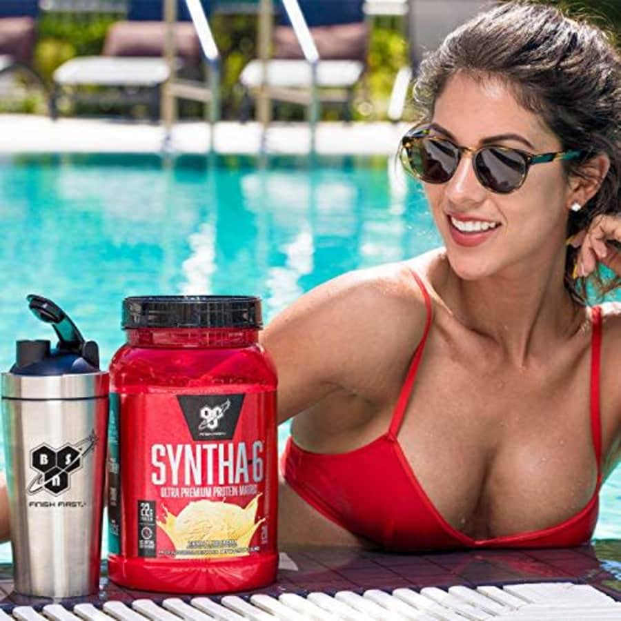 BSN SYNTHA-6 Whey Protein Powder, Micellar Casein, Milk Protein Isolate Powder, Peanut Butter for $45