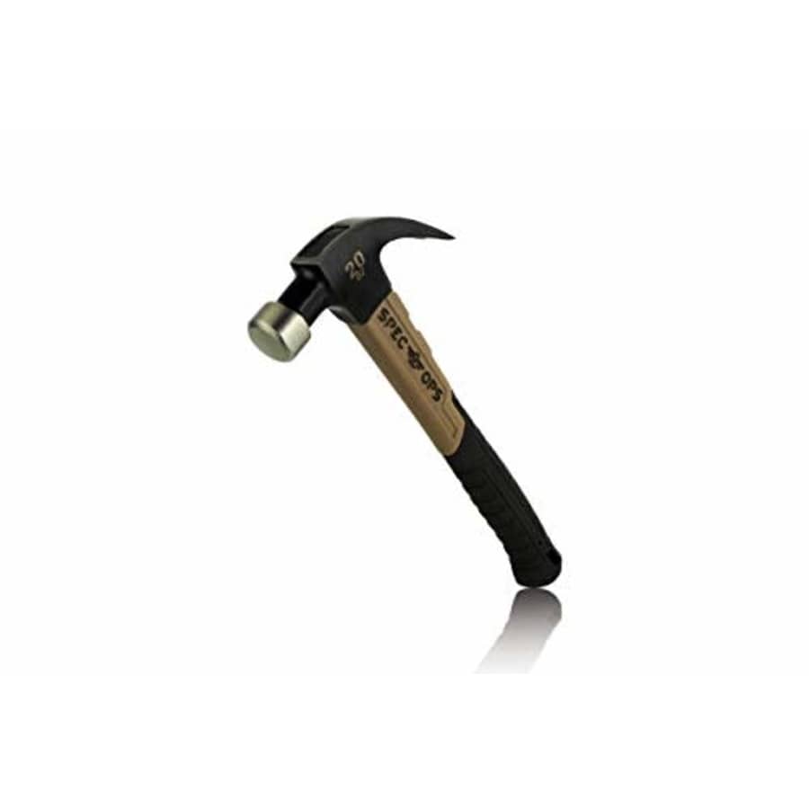 Spec Ops SPEC-M20FG Tools Fiberglass Hammer, 20 oz, Curved Claw, Shock-Absorbing Grip, 3% Donated for $15 Spec Ops SPEC-M20FG Tools Fiberglass Hammer, 20 oz, Curved Claw, Shock-Absorbing Grip, 3% Donated for $15