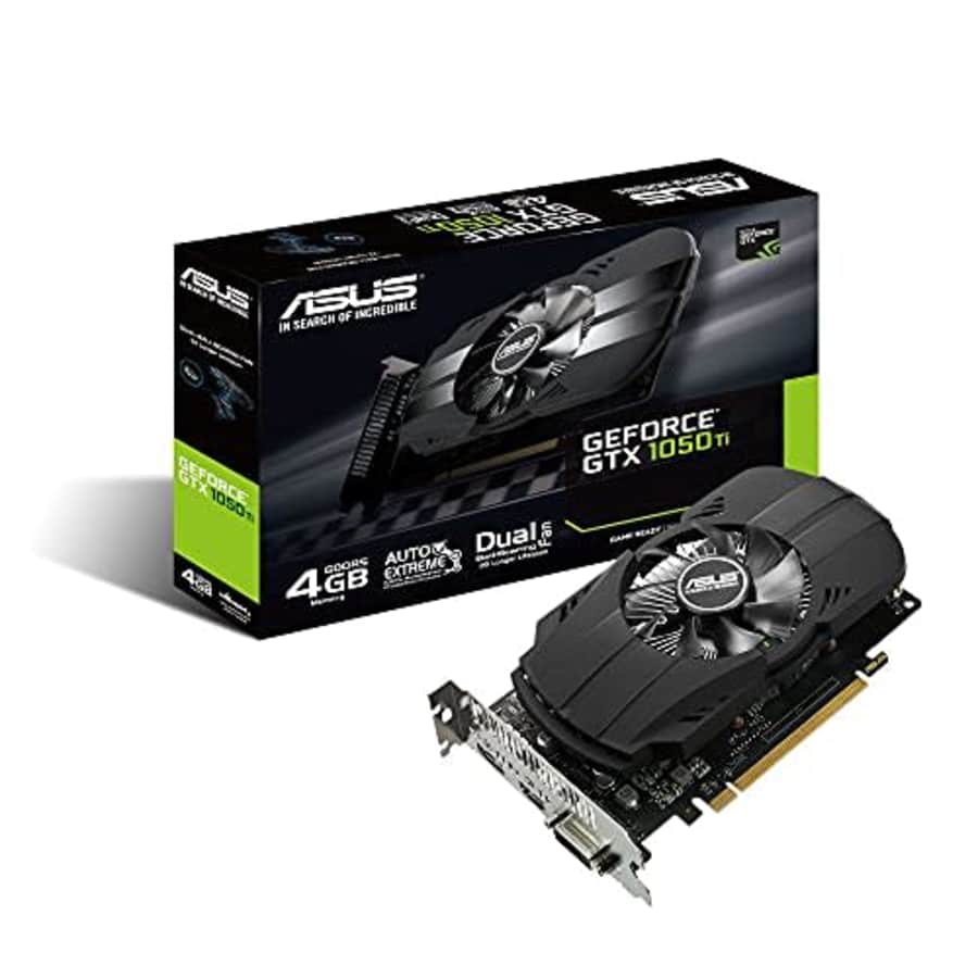 ASUS GeForce GTX 1050 Ti 4GB Phoenix Fan Edition DVI-D HDMI DP 1.4 Gaming Graphics Card for $289 ASUS GeForce GTX 1050 Ti 4GB Phoenix Fan Edition DVI-D HDMI DP 1.4 Gaming Graphics Card for $289