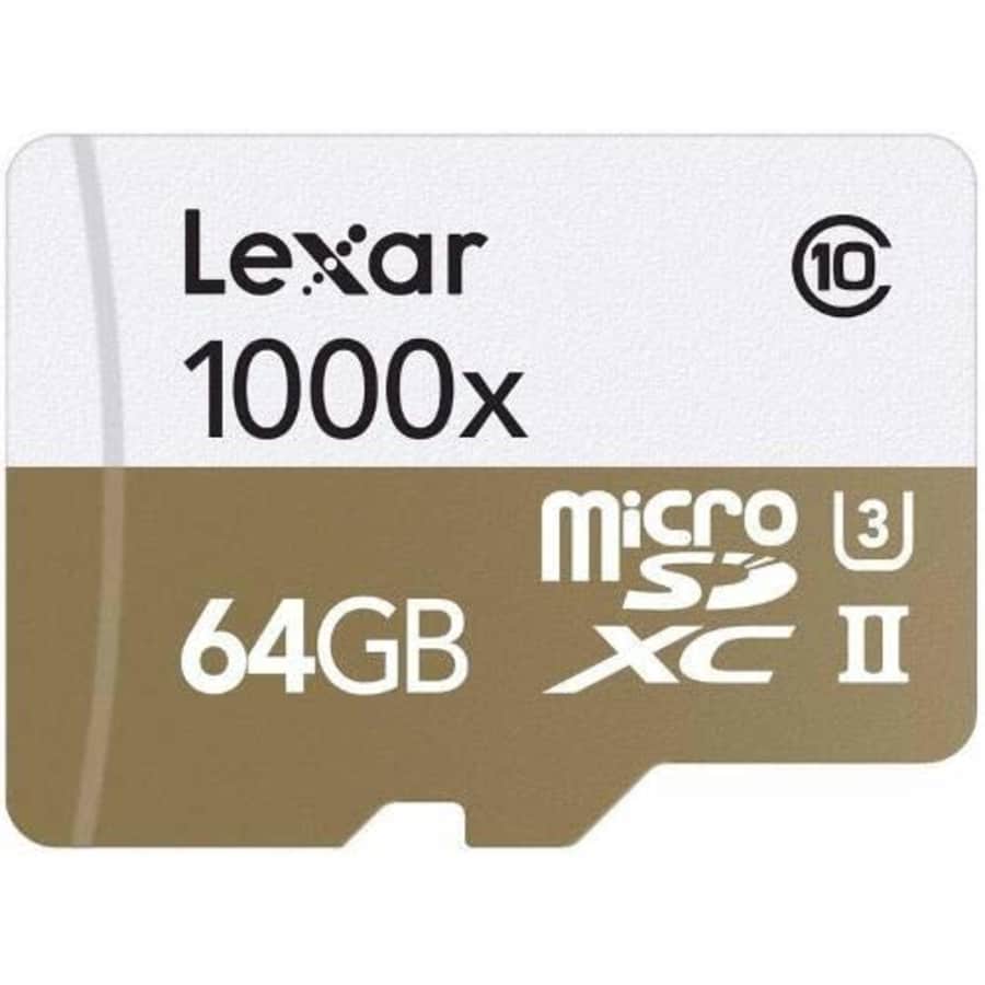 Lexar microSDXC Card 64GB Class 10, UHS-II for $30