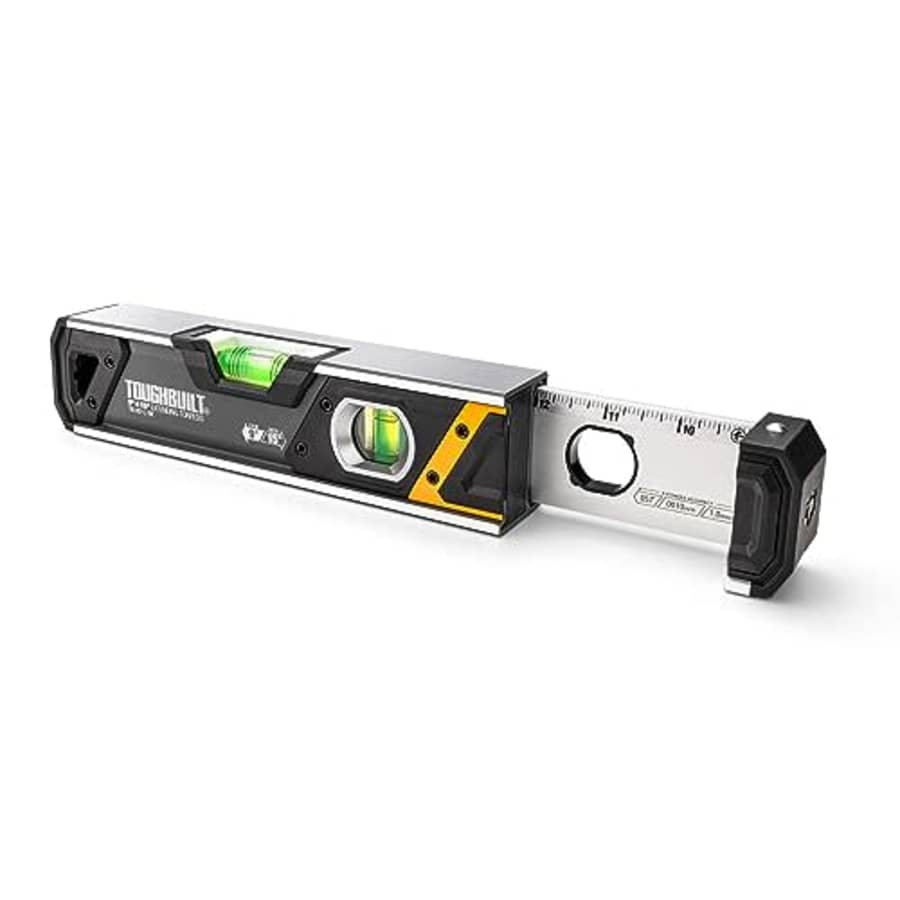 ToughBuilt 9"-15" Extending Box Level, Shock-absorbing end caps Level, Wide frame profile Level, for $33 ToughBuilt 9"-15" Extending Box Level, Shock-absorbing end caps Level, Wide frame profile Level, for $33