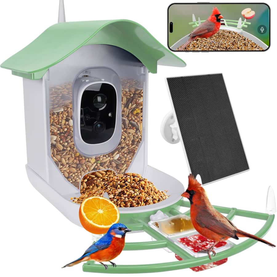 Aprilmin Solar AI Smart Bird Feeder for $30 Aprilmin Solar AI Smart Bird Feeder for $30