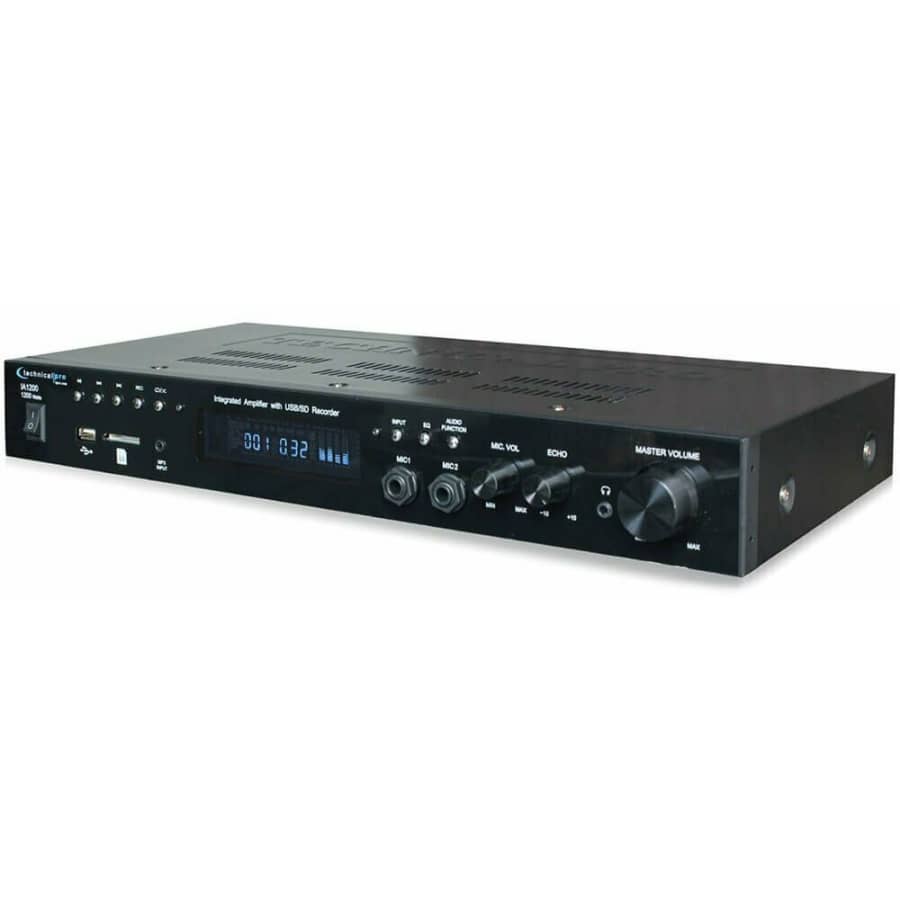 Technical Pro Integrated Amplifier w/ Recording to USB/SD Card for $59