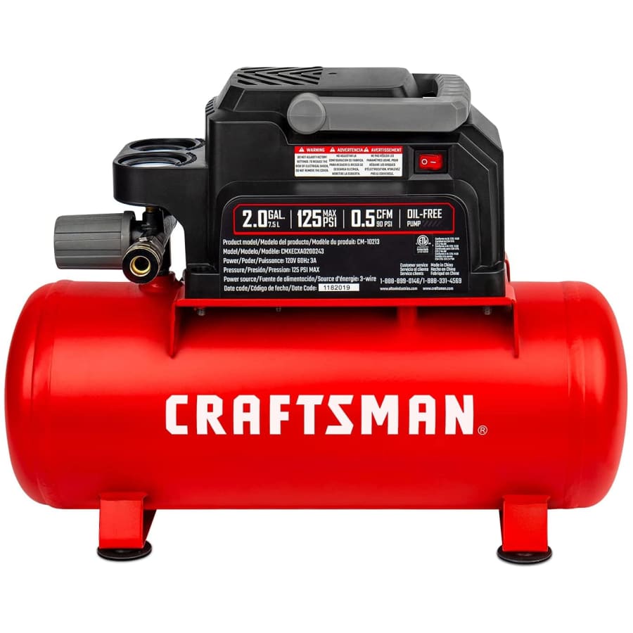 Craftsman 2-Gallon Portable Air Compressor for $179 Craftsman 2-Gallon Portable Air Compressor for $179