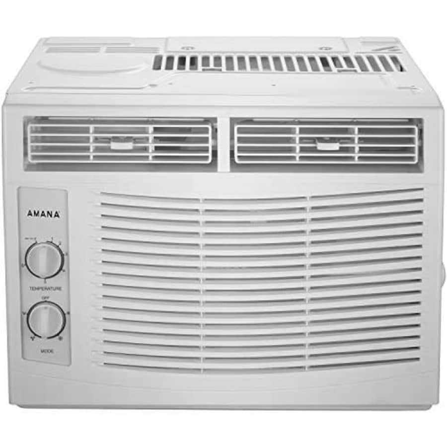 AMANA 5,000 BTU 115V Window-Mounted Air Conditioner with Mechanical Controls, White for $140 AMANA 5,000 BTU 115V Window-Mounted Air Conditioner with Mechanical Controls, White for $140